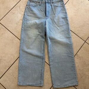 Madewell "The Perfect Vintage Wide-Leg Crop Jean" size 30